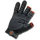 Ergodyne ProFlex Medium 3/4 Finger Lightweight Trades Gloves in Black