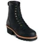 Chippewa Mens Work Boots Waterproof Leather Steel Toe Black 73050 