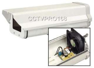 CCTV Security Camera Outdoor Housing w/Heater Blower, Mounting bracket 