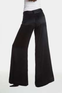 NWT MARCIANO GUESS WIDE LEG PANTS Black Silk dress 0 XS  