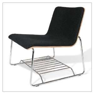  Perch Lounge Chair   Charcoal Gray Wool   Birch   Offi 