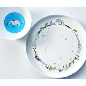  circle of life plate with flower bowl gift set Baby
