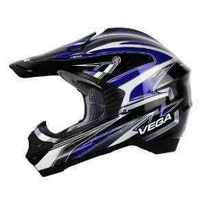  Vega Viper Blue Edge Graphic Small Off Road Helmet 