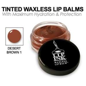  LIP INK® Tinted Waxless Lip Balm DESERT BROWN 1 NEW 