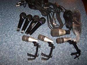 Samson drum mic Audio technica Nady microphone cable lot  