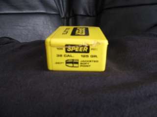 This Speer Bullets 38 caliber plastic box is in excellent condition 