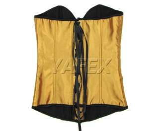Sexy Overbust Plastic boned lace up back corset top bustier with G 