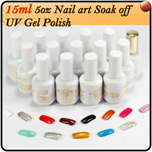 Mix Style 15ml 5oz Nail art Soak off UV Gel Polish Kits  