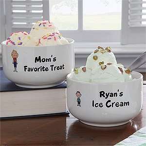  Personalized Ice Cream Bowls   Family Characters Kitchen 