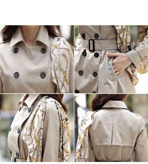 Korea Fall and Winter Double breasted Long Trench Coat  