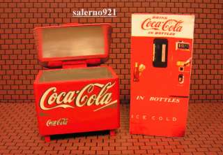   Ice Chest, Vintage Vending Machine+ FREE  124 G Scale Diorama  