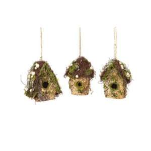 Club Pack of 12 Winter Solace Frosty Moss & Berry Birdhouse Christmas 
