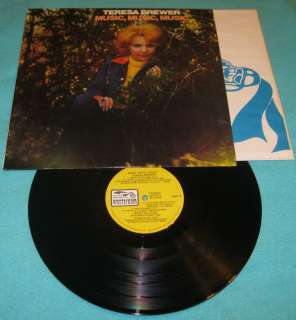 TERESA BREWER MUSIC, MUSIC, MUSIC 1973 LP AMSTERDAM  
