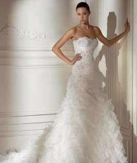   Applique Autumn wedding dress Wedding Gown Bridal Gown  