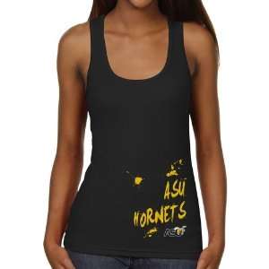 Alabama State Hornets Ladies Paint Strokes Juniors Ribbed Tank Top 