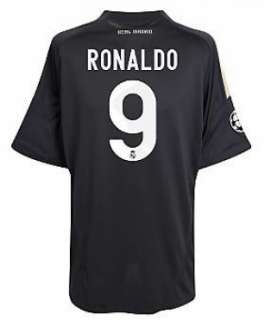 Ronaldo Shirt on 09 10 Real Madrid 3rd  Ronaldo 9     108 72   Football Shirts