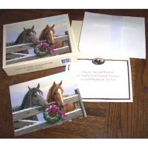  Lang Christmas Cards   Horse Western Pasture Gate   21 
