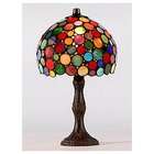   Multicolored Gumball Pattern Small Tiffany Style Table Lamp