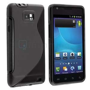 For Samsung Galaxy S2 2 II AT&T i777 New Black TPU Rubber Cover Skin 