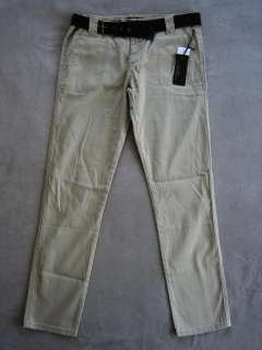Sanctuary BELTED CHINOS Pants Womens Khaki NWT  