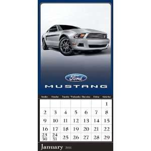  Ford Mustang 2011 Magnetic Mount Wall Calendar Office 