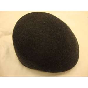  100% felt wool ivy cap dark grey charcoal medium 