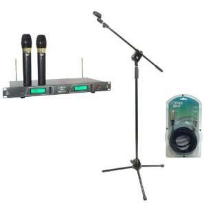   Microphone System   PMKS3 Tripod Microphone Stand W/ Extending Boom