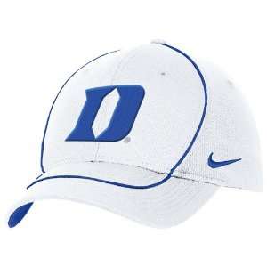  Nike Duke Blue Devils White Coaches Dri Fit Hat: Sports 