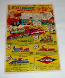 1954 NOR WEST Historical Model Trains ad page~ CASEY JONES, PORTER 