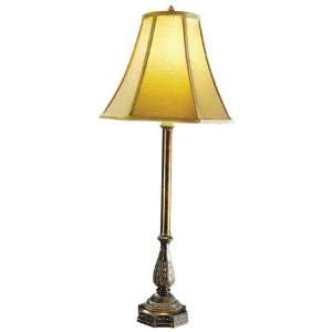  Fieldstone buffet lamp with hand sewn camel glow shade