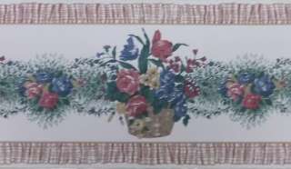 Bouquet Wallpaper Border Southern Floral Basket Wall  