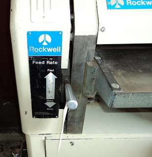 ROCKWELL SERIES 22 401 PLANER MODEL# 13 MADE IN USA  