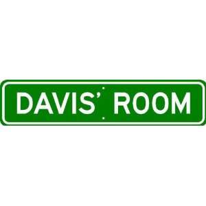  DAVIS ROOM SIGN   Personalized Gift Boy or Girl, Aluminum 
