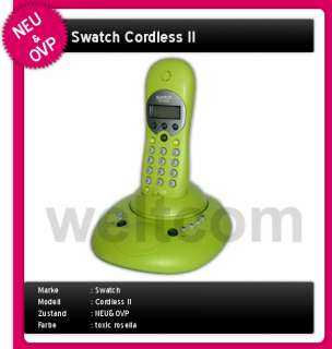 Swatch Cordless II 2 analog schnurlos Telefon mit AB  