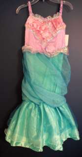 New Disney Store ARIEL Heart Costume Dress Girls S 5/6  