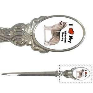 I Love My Siberian Husky Letter Opener: Office Products