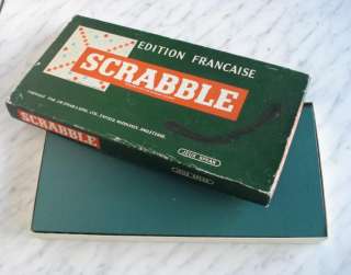 1950s VINTAGE CHILD BOARD GAME SCRABBLE w/ORIGINAL BOX  