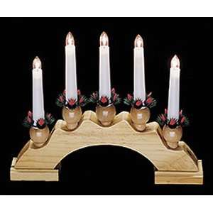   Light Wooden Christmas Candle Arch Decor #785620: Home & Kitchen