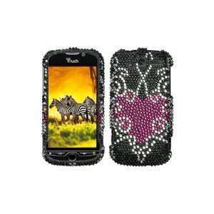 HTC T Mobile myTouch 4G (HD) Full Diamond Graphic Case   Trapped Heart