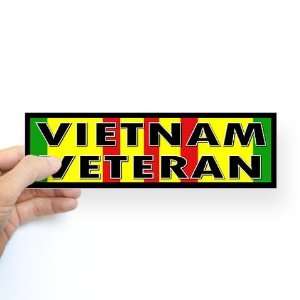  VIETNAM VET Military Bumper Sticker by  Arts 