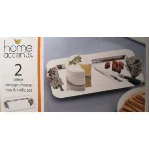  Home Accents 2 Piece Vintage Cheese & Knife Set