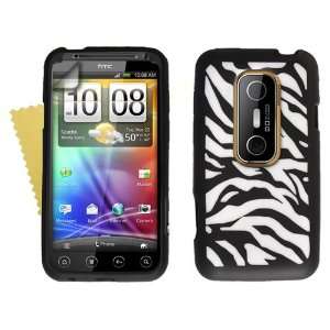  HTC Evo 3D Zebra Silicone Case Cover For The 3 D Black And 
