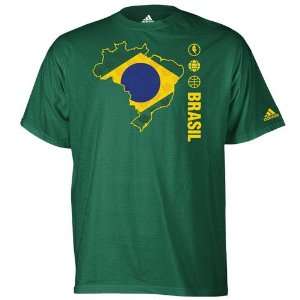  adidas Phoenix Suns Green Brazil Homeland T shirt: Sports 