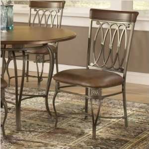  Montello Dining Chairs with Brown Faux Leather (Set of 2 