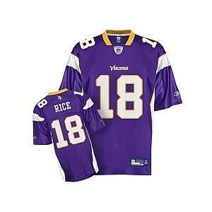   Rice #18 Minnesota Vikings Jersey Size 2xl (Purple): Sports & Outdoors