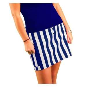  Womens Royal/White Fitted Skirt