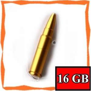  New 16GB Cool Gold Bullet Memory Stick USB Flash Drive 