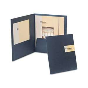 YourStyle Custom Card Folio Presentation Folder, Letter Size, Black, 4 