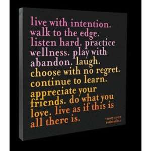   Canvas  Live with Intention Mary Anne Radmacher