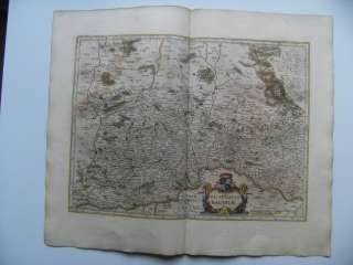 Historische Karte von 1656 Bayern, Oberpfalz, Franken  